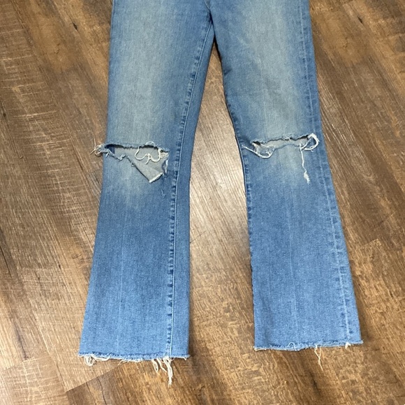MOTHER THE HUSTLER ANKLE FRAY IN UNDERSTUDY HI RISE KICK FLARE BOOTCUT STRETCH - Picture 11 of 16